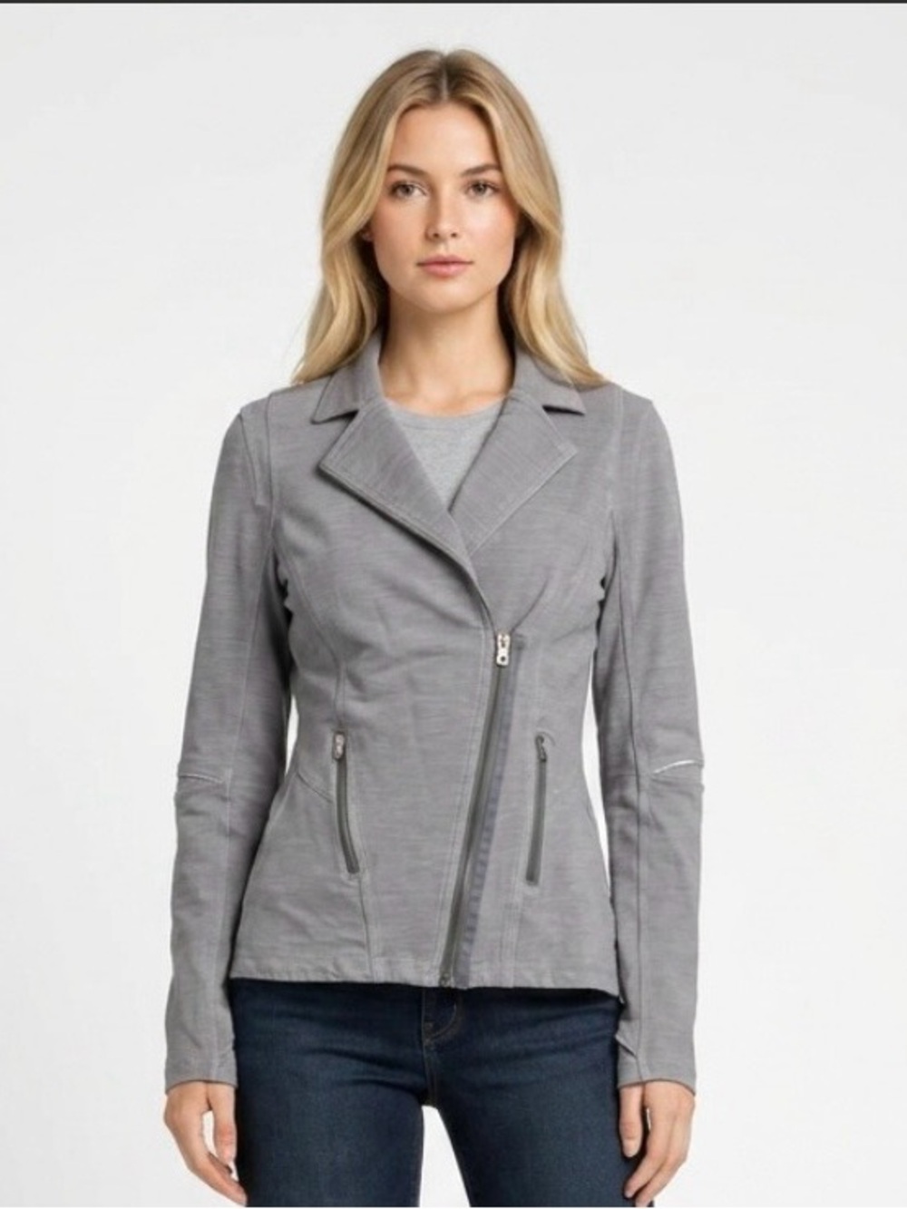 🌷lululemon athletica Gray Asymmetrical Moto Jacket